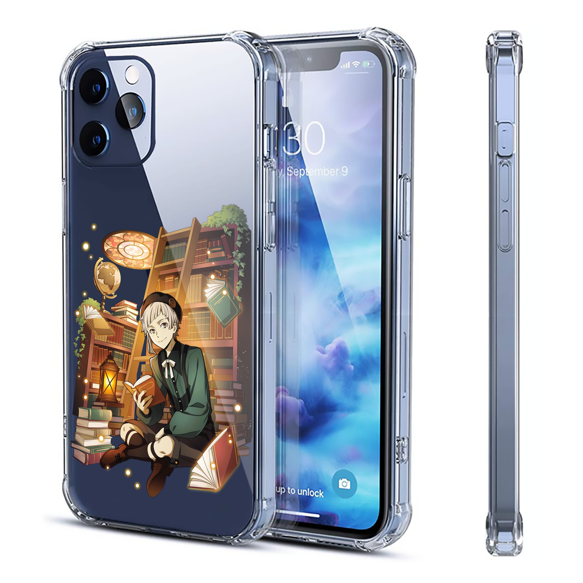 （画像用） 文豪ストレイドッグス Bungo Stray Dogs 【iPhone 12シリーズ対応】透明スマホケース（クリアソフトケース）